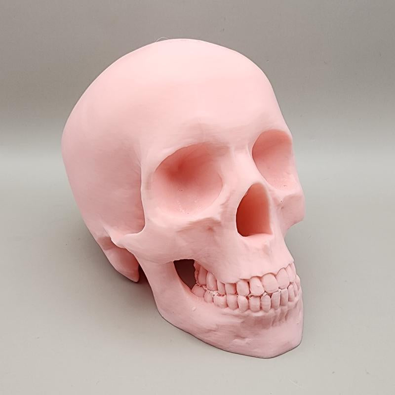 Pastel Halloween Skeleton Head – 3D Decor for Halloween Display & Tiered Tray