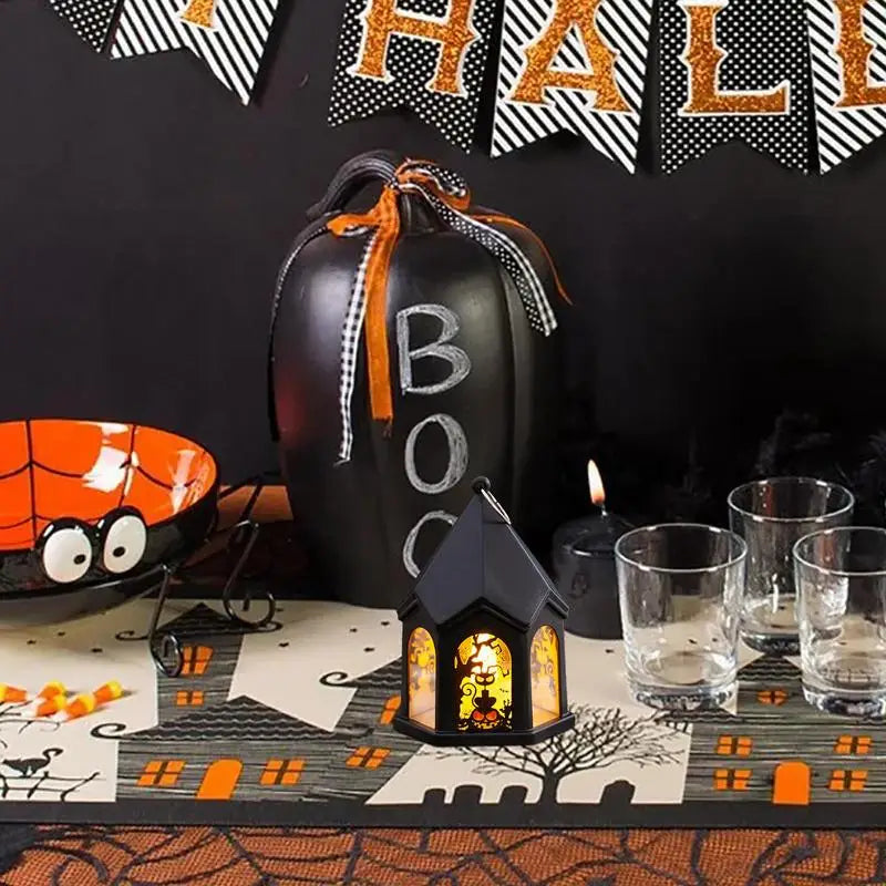 Halloween Pumpkin Lantern – Battery-Powered Decorative Lights for a Haunted Halloween Ambiance