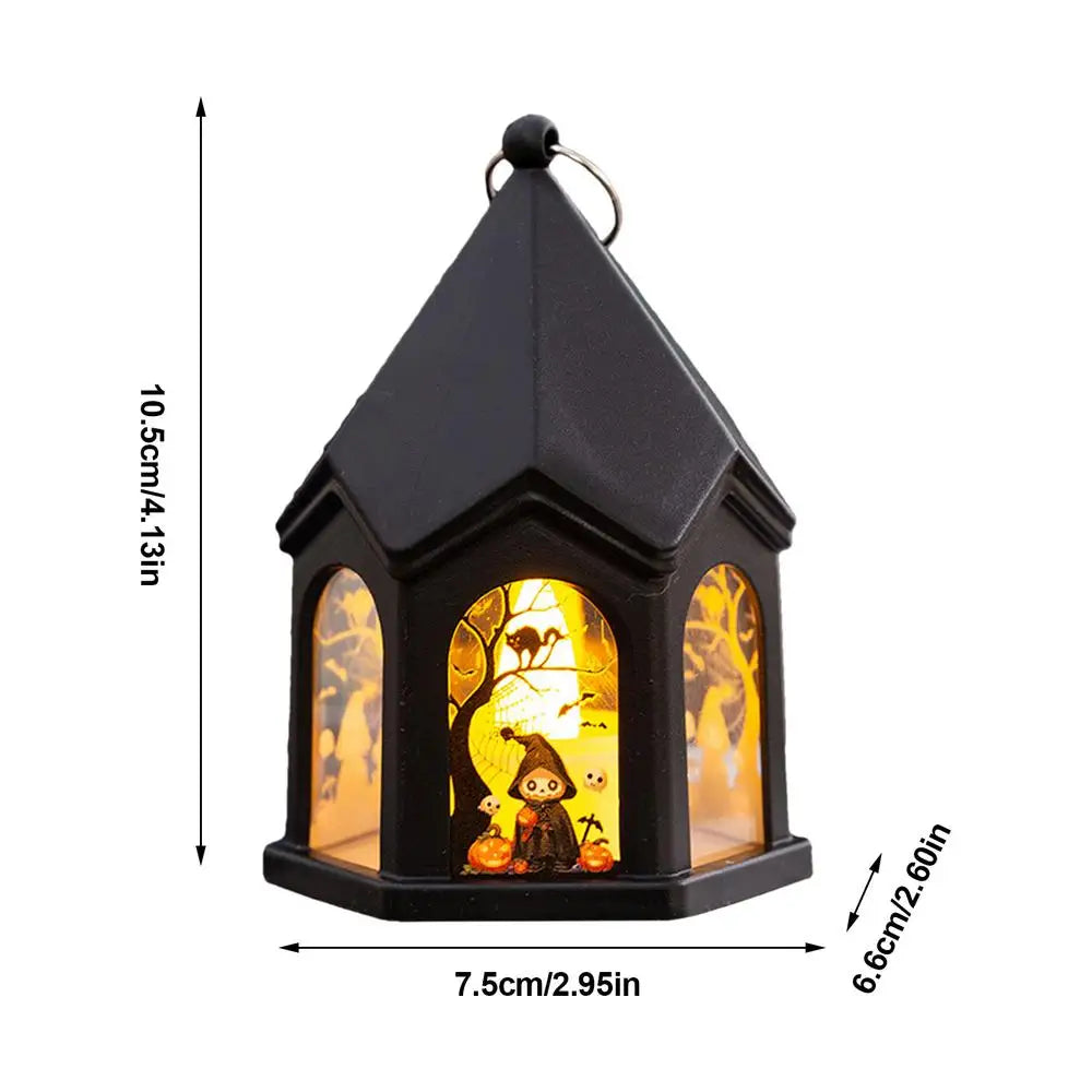 Halloween Pumpkin Lantern – Battery-Powered Decorative Lights for a Haunted Halloween Ambiance