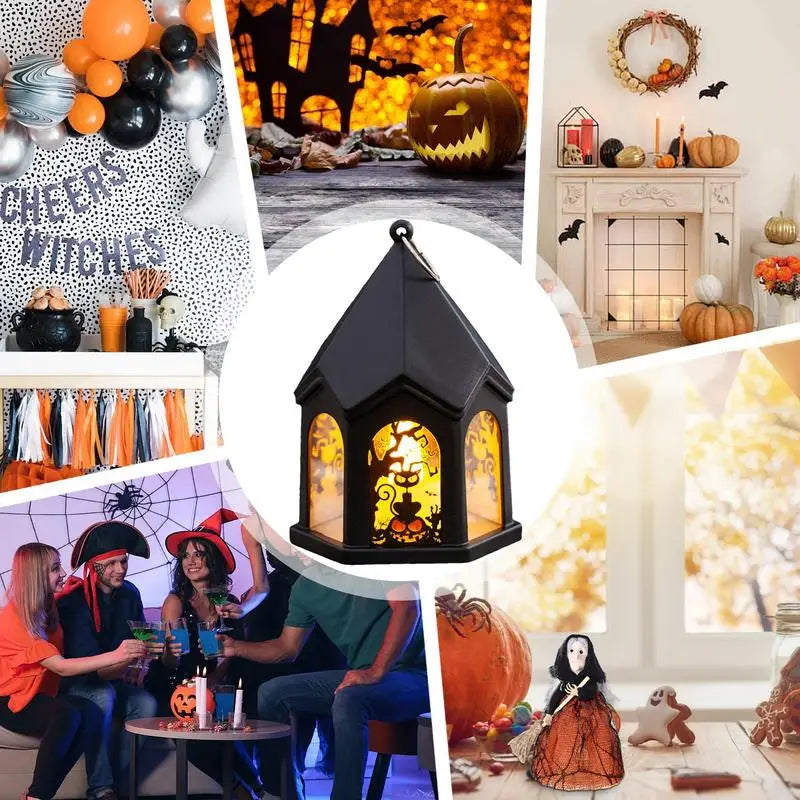 Halloween Pumpkin Lantern – Battery-Powered Decorative Lights for a Haunted Halloween Ambiance