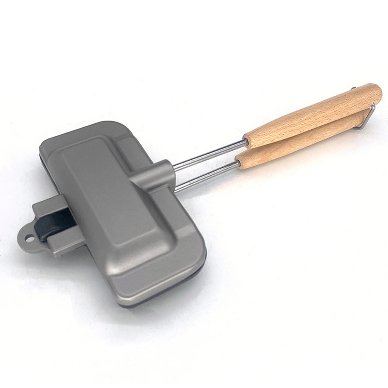 Double-Sided Hot Dog Toaster & Sandwich Maker - Non-Stick Mini Fry Pan for Cheese and More - Portable for Home and Camping