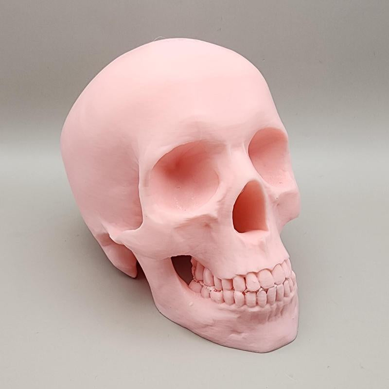 Pastel Halloween Skeleton Head – 3D Decor for Halloween Display & Tiered Tray