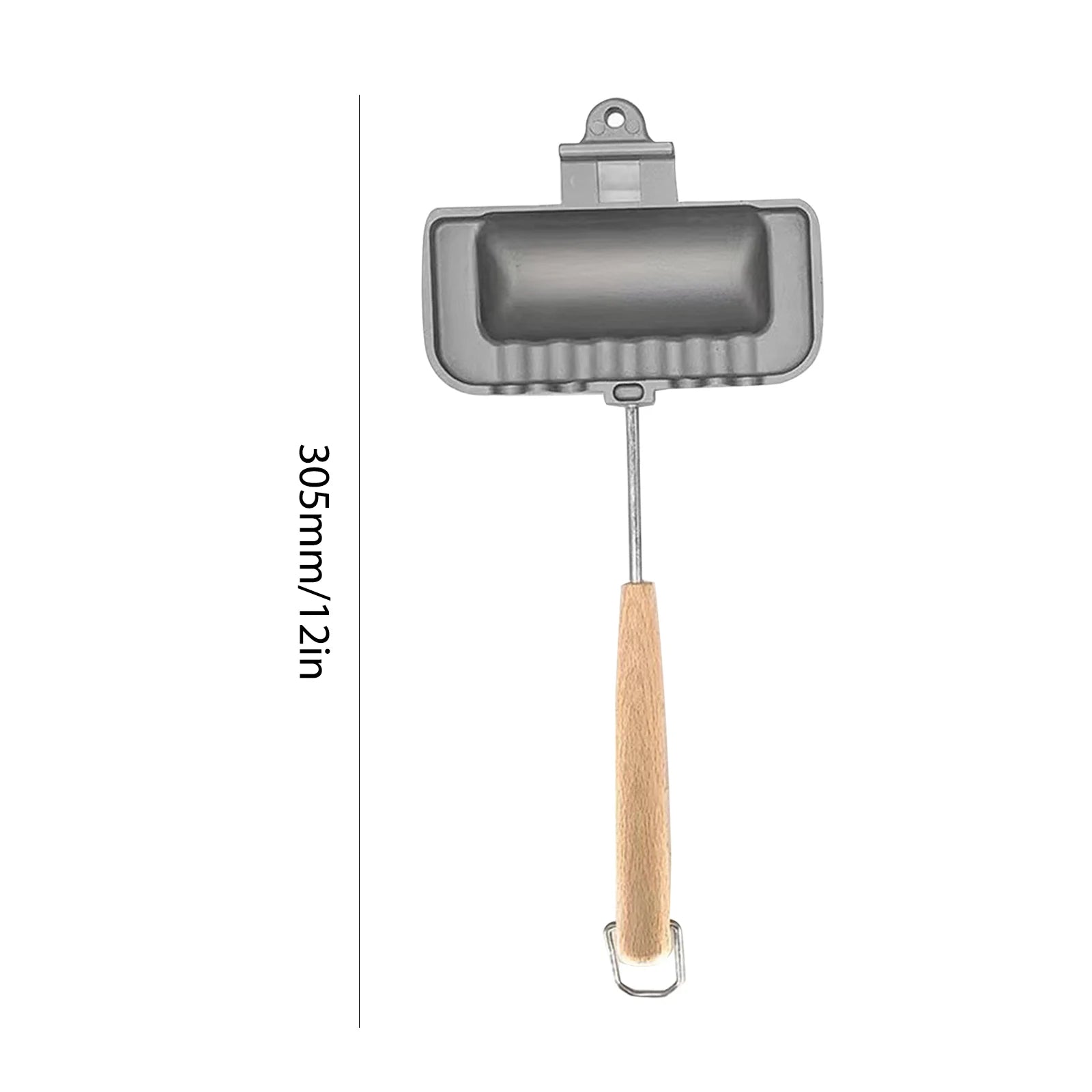 Double-Sided Hot Dog Toaster & Sandwich Maker - Non-Stick Mini Fry Pan for Cheese and More - Portable for Home and Camping