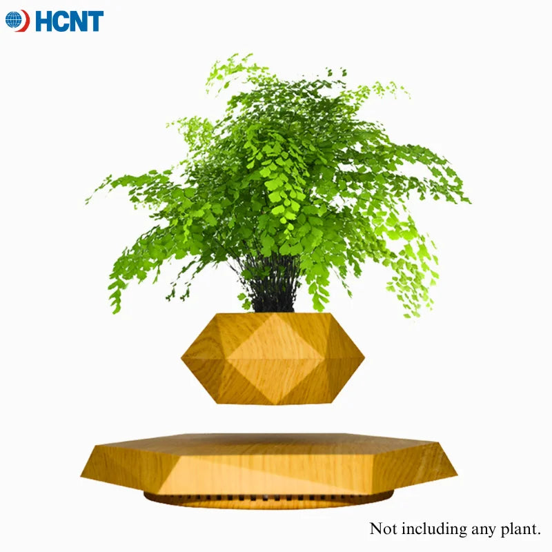Levitating Rotating Plant Pot – Magnetic Suspension Planter for Home & Office Decor
