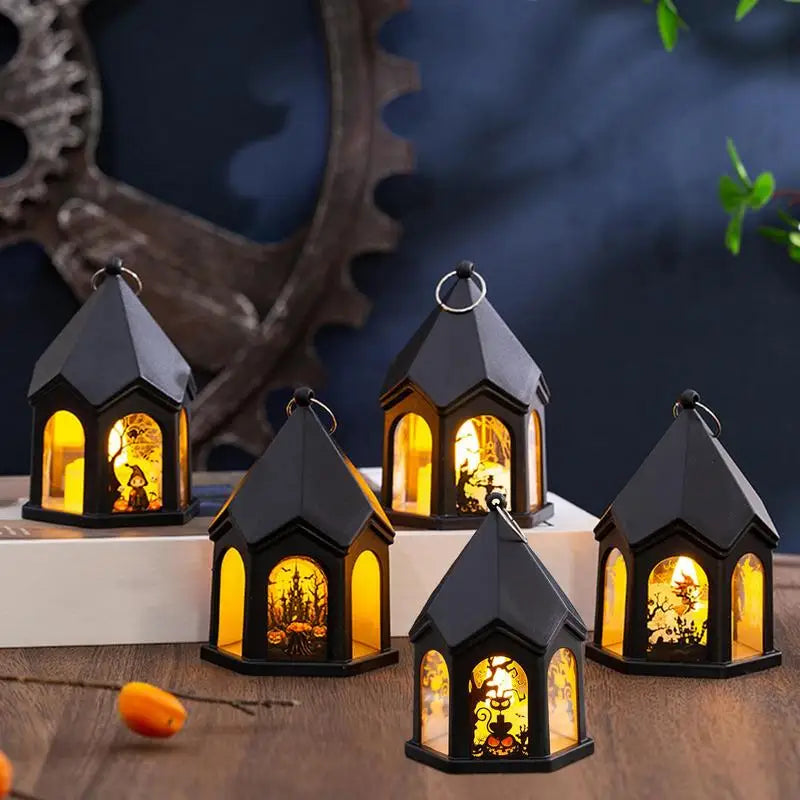 Halloween Pumpkin Lantern – Battery-Powered Decorative Lights for a Haunted Halloween Ambiance